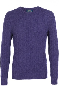 Кашемировый джемпер фактурной вязки Polo Ralph Lauren