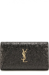 Клатч Monogram с глиттером Saint Laurent