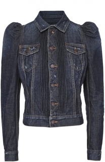 Укороченная джинсовая куртка с рукавом-фонарик Dsquared2