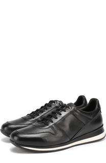 Кожаные кроссовки на шнуровке Ermenegildo Zegna
