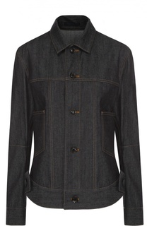 Джинсовая куртка прямого кроя с контрастной прострочкой Yohji Yamamoto