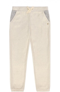 Хлопковые брюки с эластичным поясом Juicy Couture