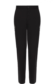 Брюки прямого кроя с добавлением шерсти Marcelo Burlon