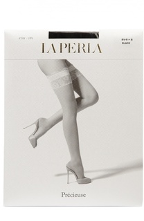 Черные капроновые чулки La Perla