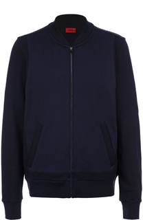 Хлопковая толстовка на молнии HUGO