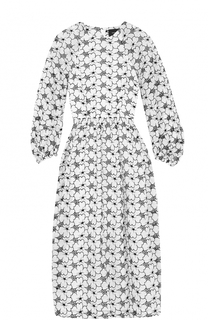 Платье с цветочной отделкой и укороченным рукавом Simone Rocha