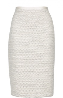 Буклированная юбка-карандаш с разрезом St. John