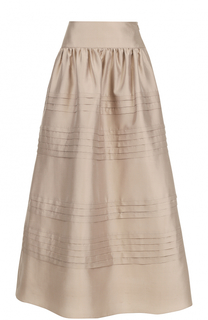 Шелковая юбка-миди с широким поясом Giorgio Armani