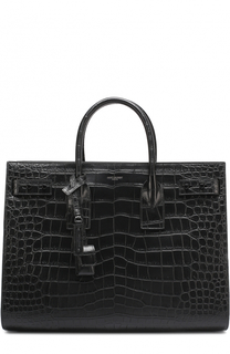 Сумка Sac de Jour Souple medium с тиснением Saint Laurent