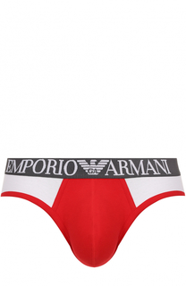 Брифы из эластичного хлопка Emporio Armani