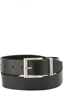Кожаный ремень с металлической пряжкой HUGO