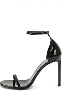 Лаковые босоножки Jane на шпильке Saint Laurent