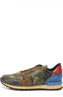 Комбинированные кроссовки Rockrunner Camustars Valentino