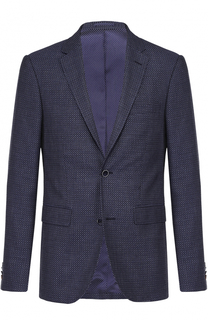 Однобортный пиджак из смеси шерсти и хлопка с шелком Sand