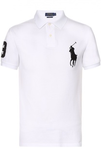 Хлопковое поло с нашивками Polo Ralph Lauren