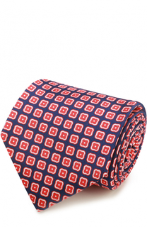 Шелковый галстук с узором Kiton