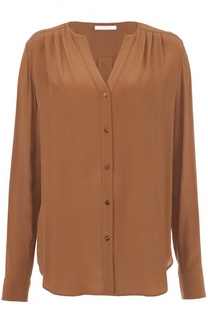 Блуза прямого кроя с V-образным вырезом HUGO