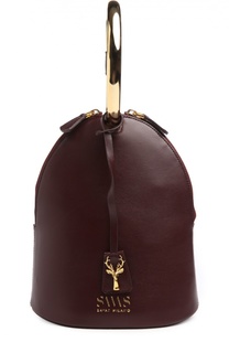 Кожаная сумка Alice Mini с отделкой из металла Savas Milano