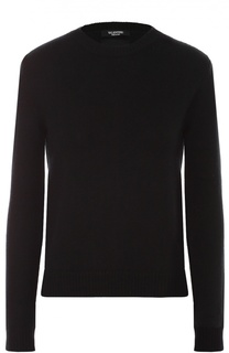 Кашемировый пуловер с декоративными шипами и разрезами Valentino