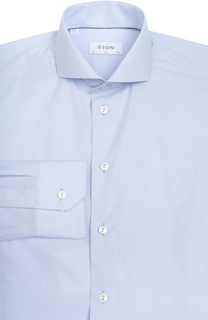 Приталенная сорочка с в полоску Eton