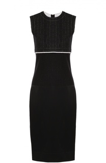 Приталенное платье без рукавов с круглым вырезом DKNY