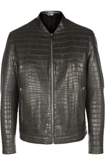 Куртка из кожи крокодила с норковой подкладкой Andrea Campagna