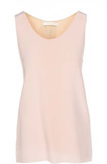 Шелковый топ свободного кроя без рукавов Chloé