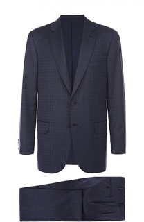 Шерстяной костюм в клетку Brioni