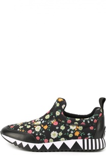 Текстильные кроссовки с цветочным принтом Tory Burch