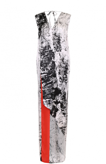 Платье-макси асимметричного кроя с V-образным вырезом Ilaria Nistri