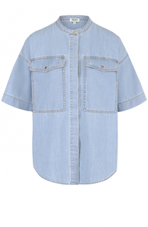 Джинсовая блуза с накладными карманами Kenzo