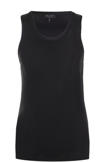 Шелковый топ фактурной вязки с круглым вырезом Rag&amp;Bone