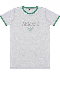 Футболка джерси с логотипом бренда Giorgio Armani