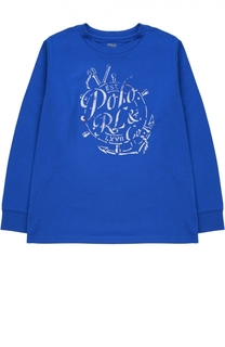 Свитшот из хлопка с принтом Polo Ralph Lauren