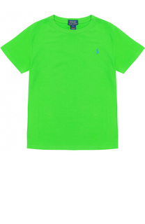 Футболка джерси с логотипом бренда Polo Ralph Lauren