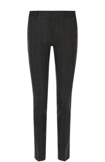 Шерстяные брюки прямого кроя в клетку Dolce &amp; Gabbana