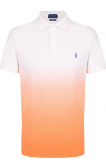 Хлопковое поло с эффектом деграде Polo Ralph Lauren