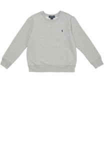 Хлопковый свитшот с логотипом бренда Polo Ralph Lauren