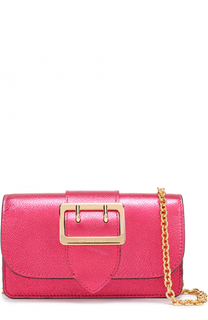 Сумка Mini Buckle из металлизированной кожи Burberry