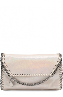 Сумка Falabella mini из эко-кожи с перламутровым покрытием Stella McCartney