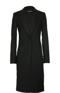 Шерстяное приталенное пальто Dolce &amp; Gabbana