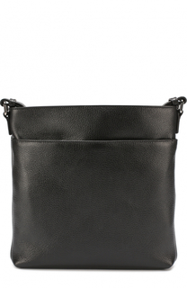 Кожаная сумка-планшет с внешним карманом на молнии Ermenegildo Zegna