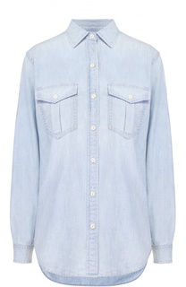 Джинсовая блуза прямого кроя с накладными карманами Denim&amp;Supply by Ralph Lauren