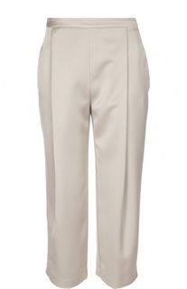 Укороченные прямые брюки с защипами Armani Collezioni