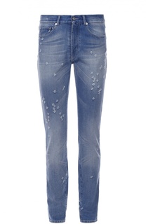 Джинсы прямого кроя с потертостями Givenchy