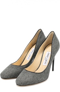 Туфли Esme 100 из текстиля на шпильке Jimmy Choo