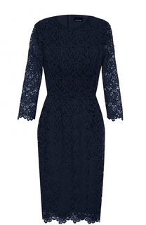Кружевное платье-футляр с укороченными рукавами Ermanno Scervino