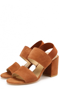 Замшевые босоножки Access на устойчивом каблуке Stuart Weitzman