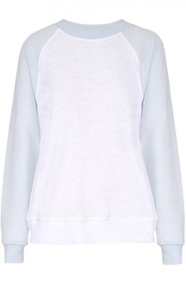 Хлопковый свитшот с контрастной отделкой Wildfox