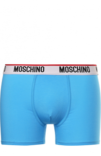 Хлопковые боксеры с широкой резинкой Moschino